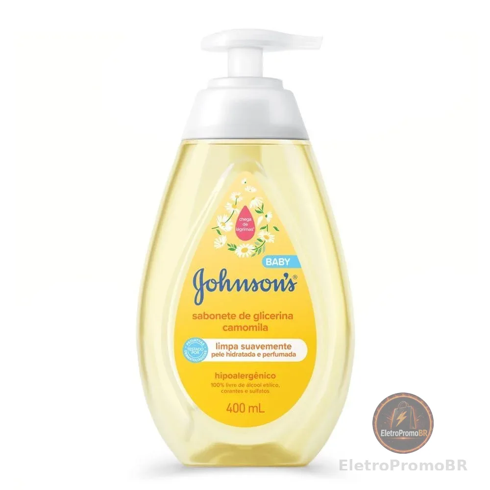 Sabonete Líquido Glicerina Camomila JOHNSON’S® Baby, 400mL