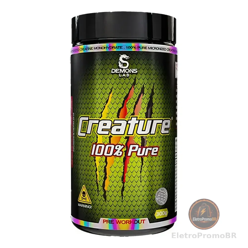 Creatina Demons Lab Creature 100% Monohidratada 300g Sem Sabor