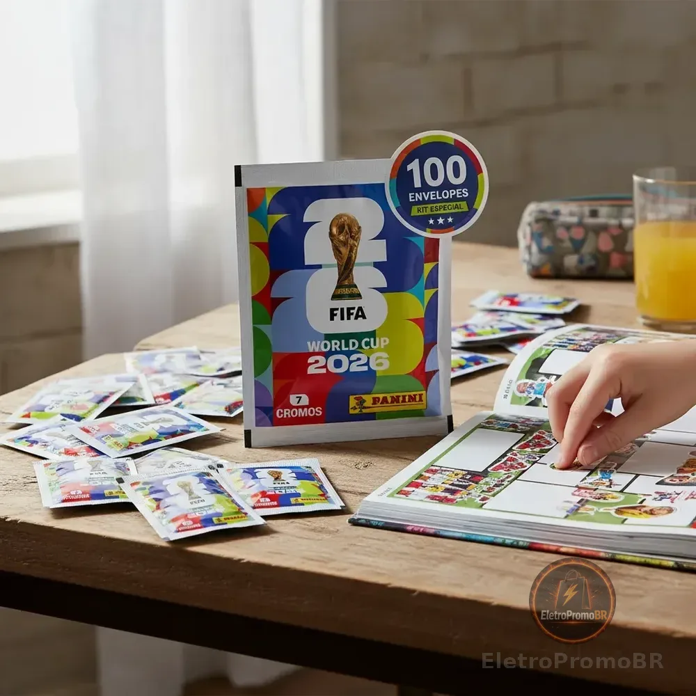 Copa Do Mundo Fifa 2026 Kit 100 Envelopes 700 Figurinhas Copa Do Mundo 2026 100