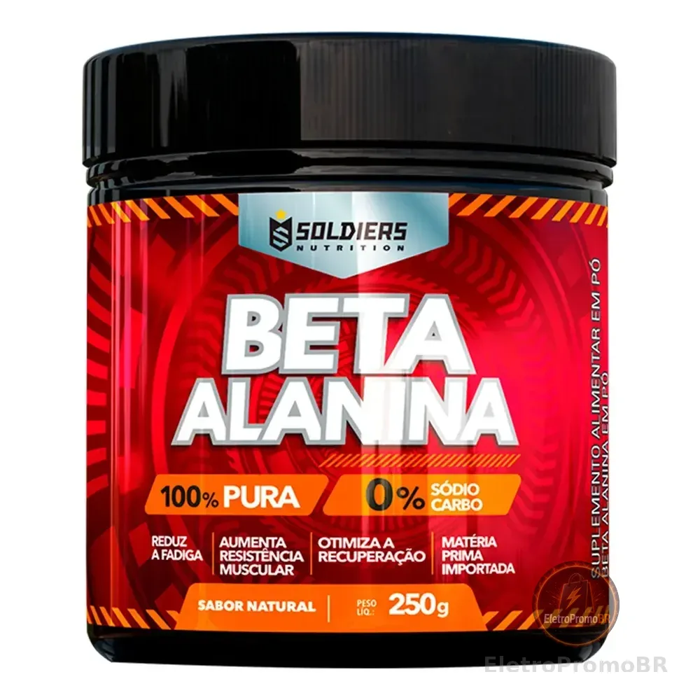 Beta Alanina 250g Suplemento Em Pó Pura - Soldiers Nutrition Natural