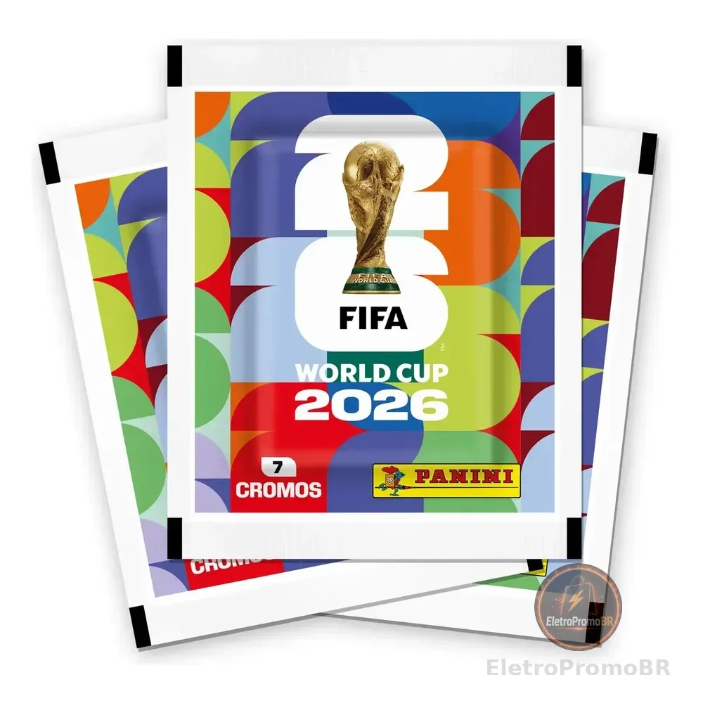 Kit Com 48 Pacotes De Figurinhas Panini Para O Álbum Copa Do Mundo Fifa 2026 Copa Do Mundo 2026