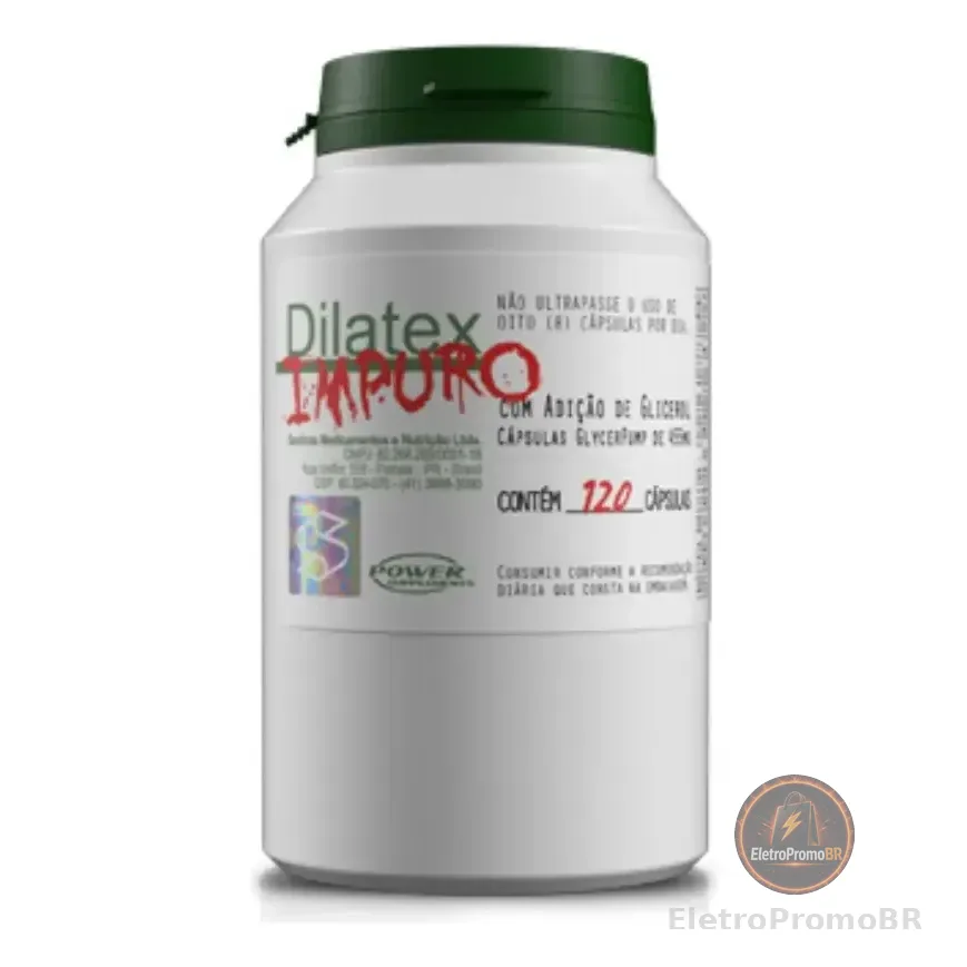 Dilatex Impuro Vasodilatador 120 Cp Power Arginina + Alanina Sabor Sem Sabor