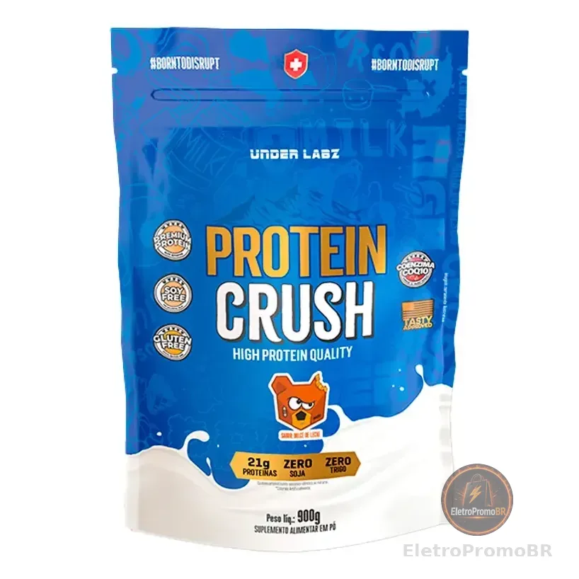 Protein Crush Refil 900g - Under Labz Sabor Dulce De Leche Sabor Doce De Leite