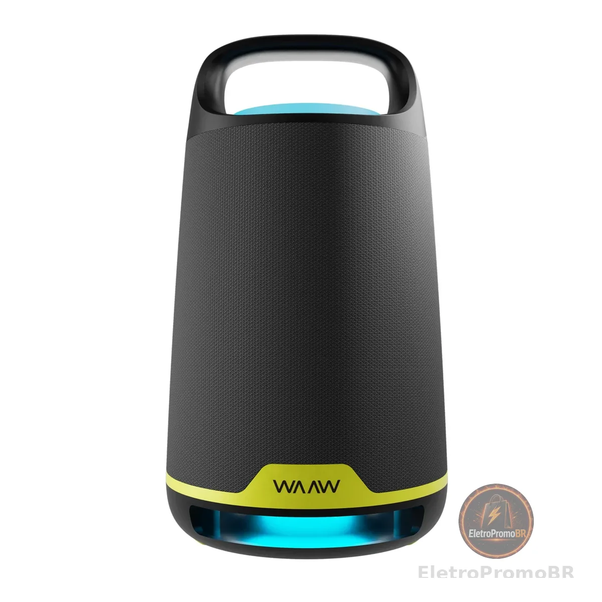 WAAW by ALOK Caixa de Som BOOM 200 Bluetooth, com 3 Alto-Falantes, Até 12h de Autonomia, Tecnologia TWS, 80W RMS