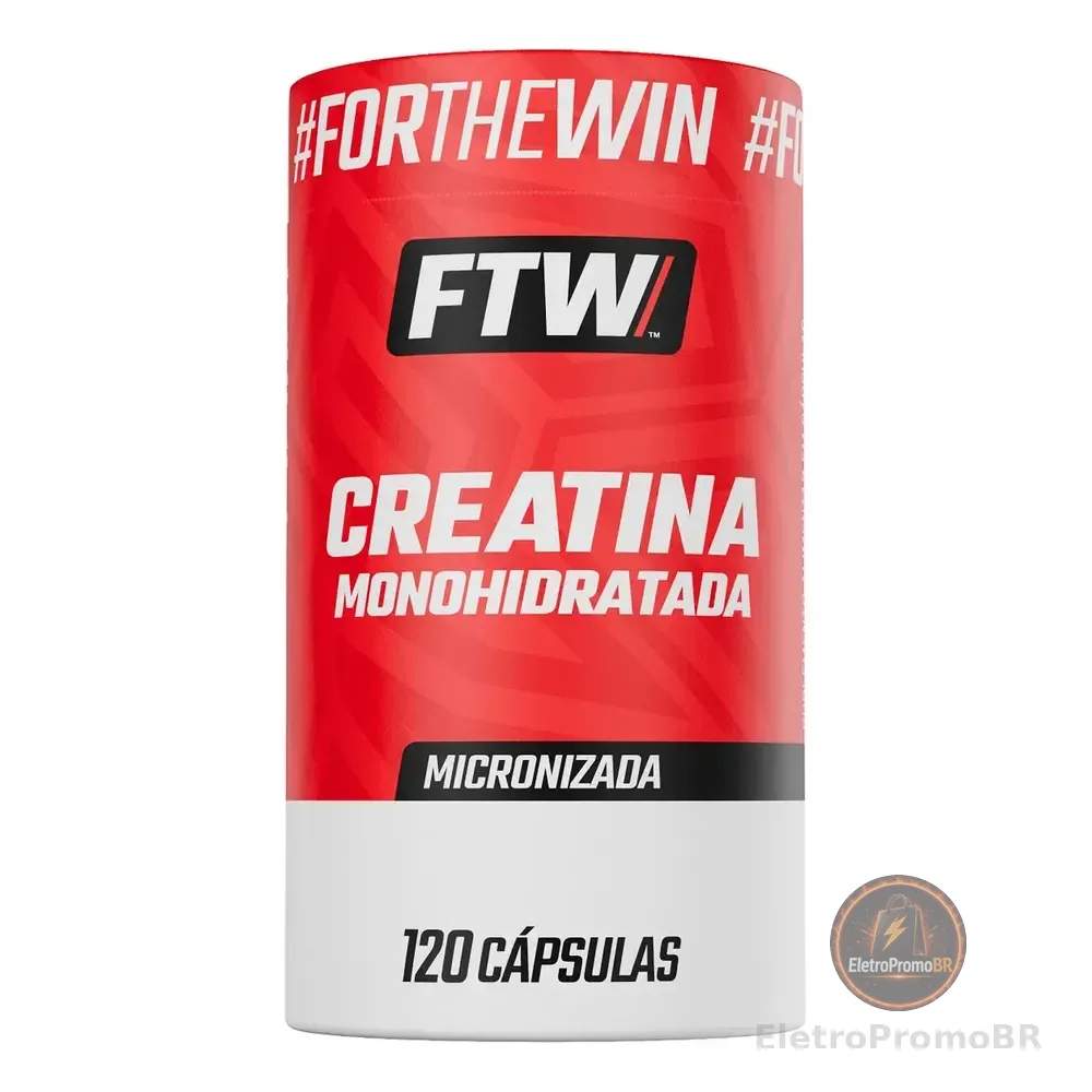 Creatina Monohidratada Micronizada Pote 120 Cápsulas - Ftw Sem Sabor