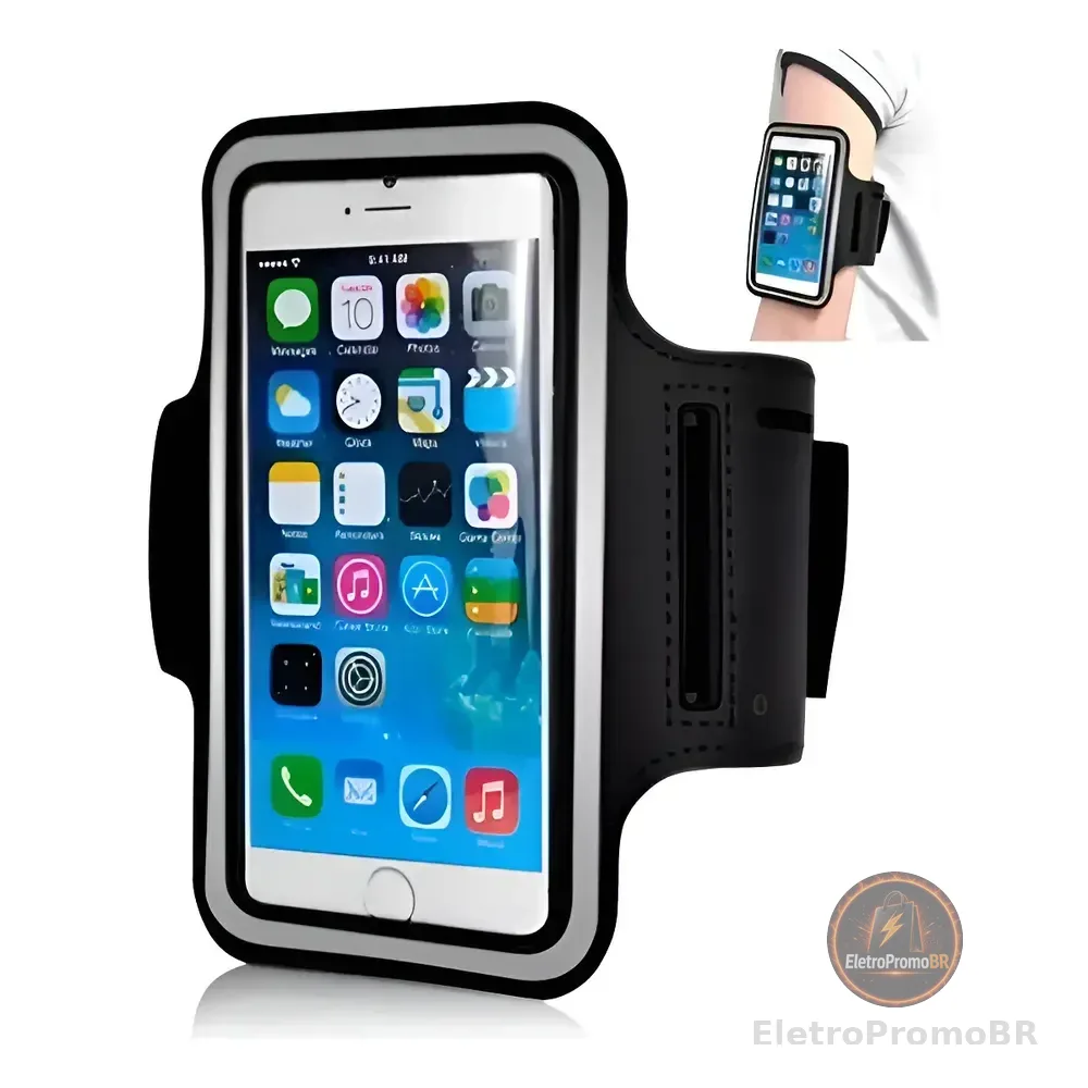 Braçadeira Suporte Porta Celular Braço Corrida Academia