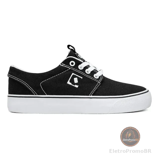 Tênis Qix Skate Combat 3 Vulcan Preto Branco Original