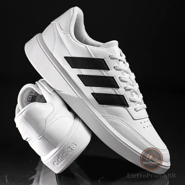 Tênis adidas Cadarço Ajsutavel Duravel Reforçado Branco