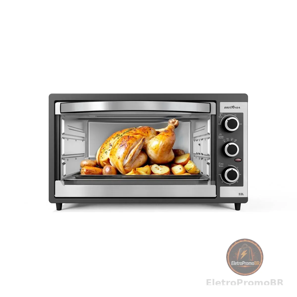 Forno Elétrico Britânia BFE55P Dupla resistência 52L 220V