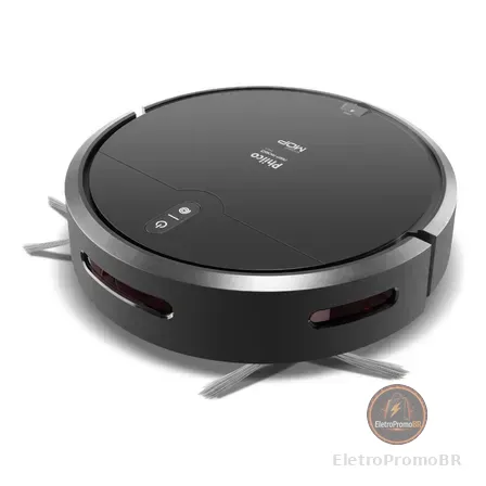Aspirador De Pó Robô Philco 3 Em 1 Pas23 Com Mop Preto 127/220v