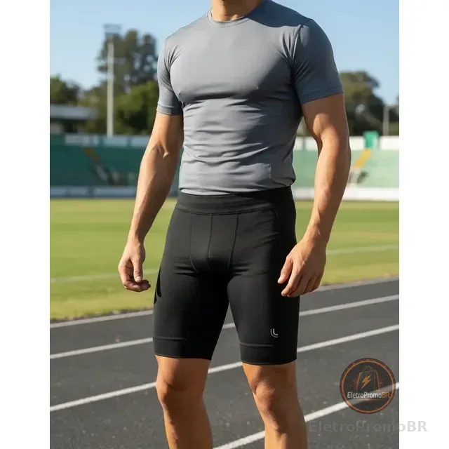 Bermuda Masculina Esportiva Compressão Sem Costura Academia