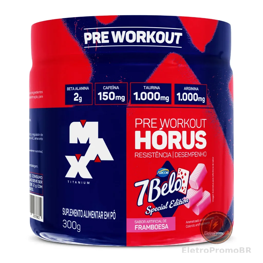 Pré treino Hórus 300g - Max Titanium