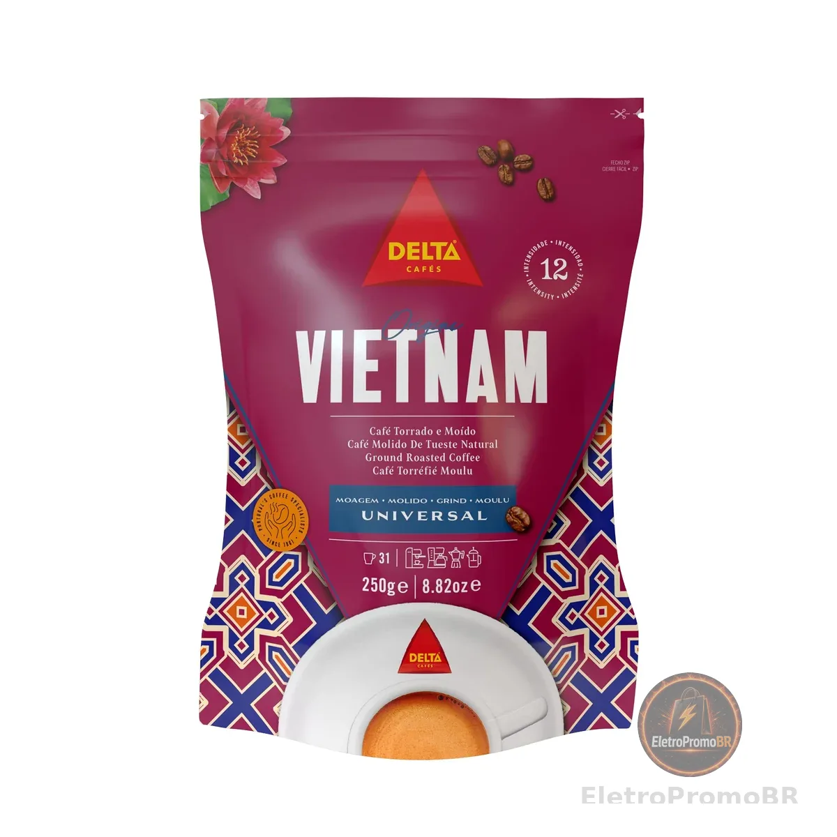 Delta Q Café Torrado e Moído Delta Vietnam 250g
