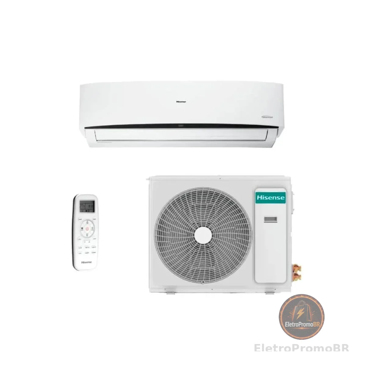 AR CONDICIONADO INVERTER HISENSE SPLIT HI WALL WI-FI 24000 BTUS QUENTE/FRIO 220V