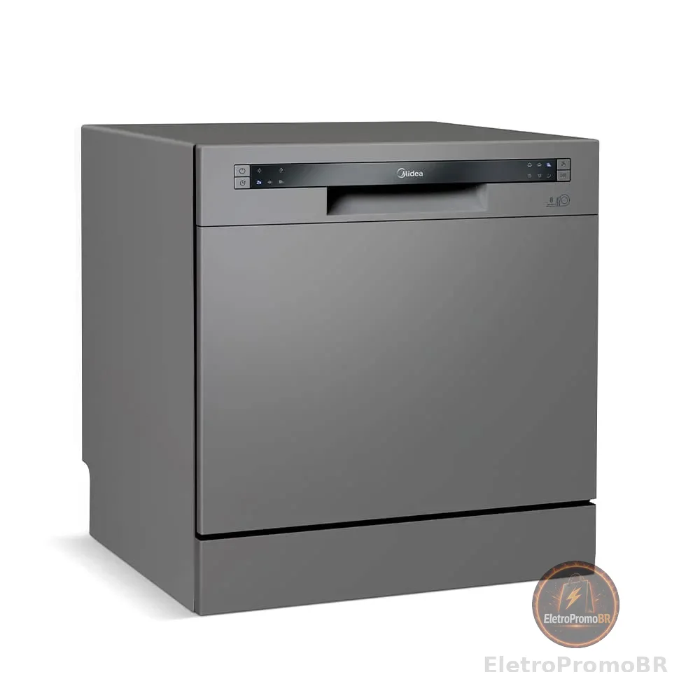 Lava Louças 8 Serviços Prata 127V Midea