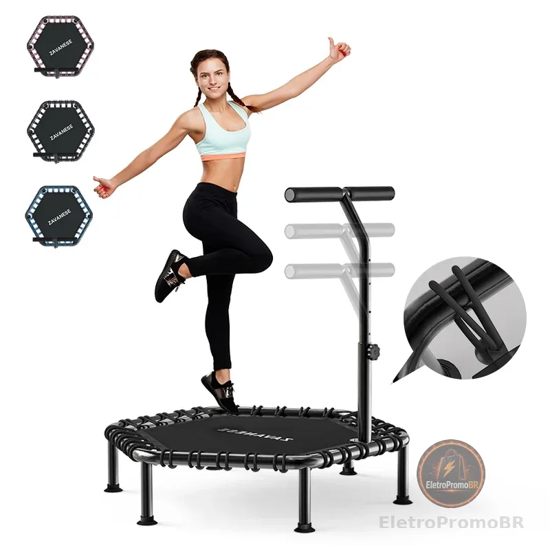 Jump Profissional Academia 250kg Cama Elastica Trampoli Mini Trampolim Para Uso DoméStico Capacidade De Carga Melhora