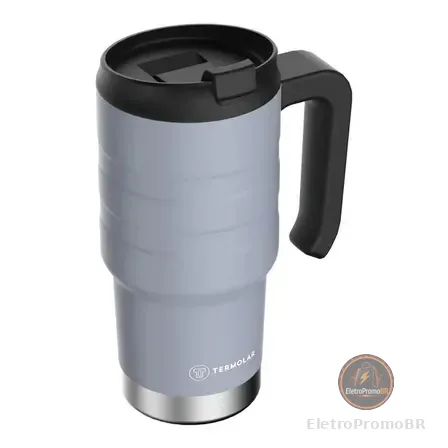 Copo Térmico Termolar Vaso Térmico Cor Cinza 590ml