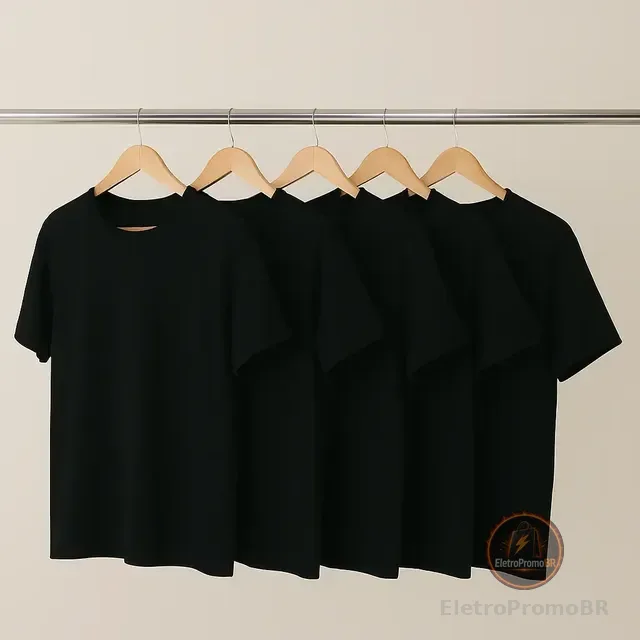 Kit 5 Camisetas Hering Masculina Basica Original Algodão