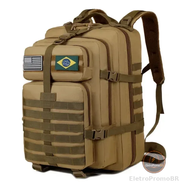 Mochila Tática Impermeável Militar Reforçada Grande 50litros