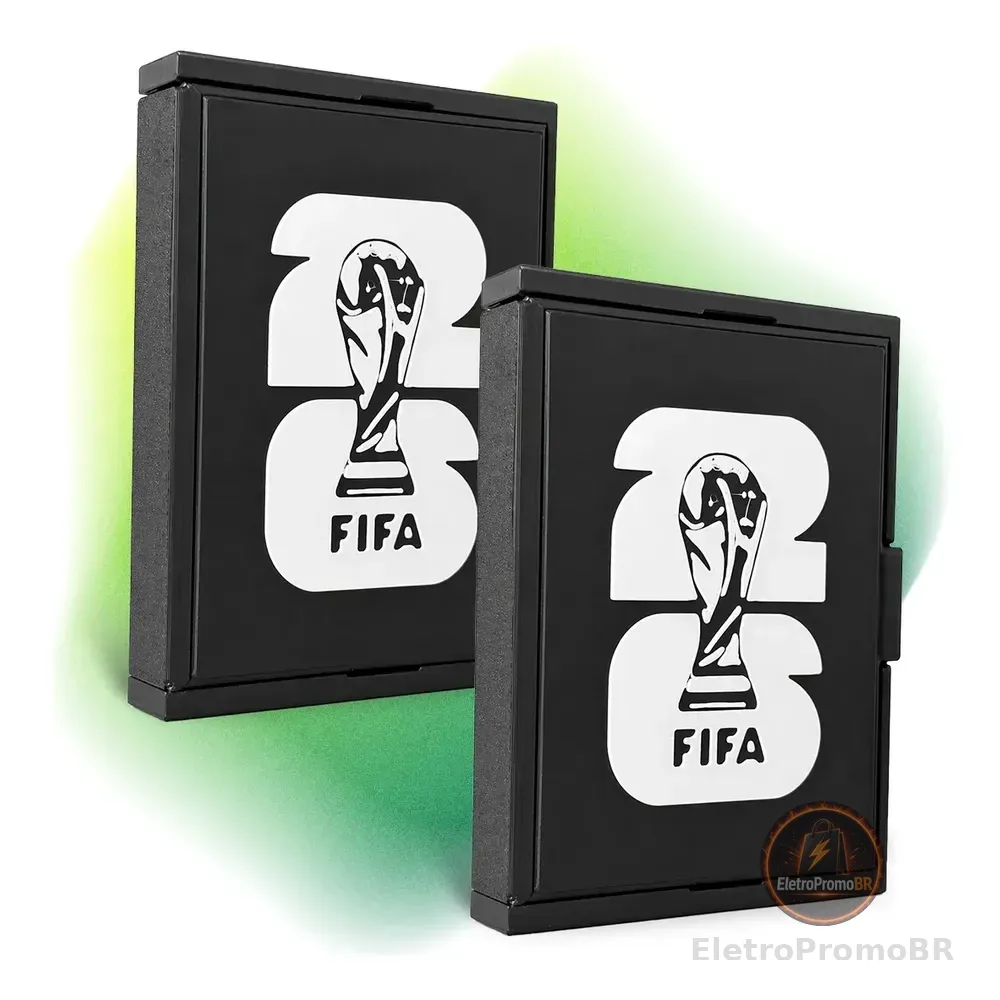 2 Caixa Porta Figurinha Album Copa Do Mundo 2026 Organizador