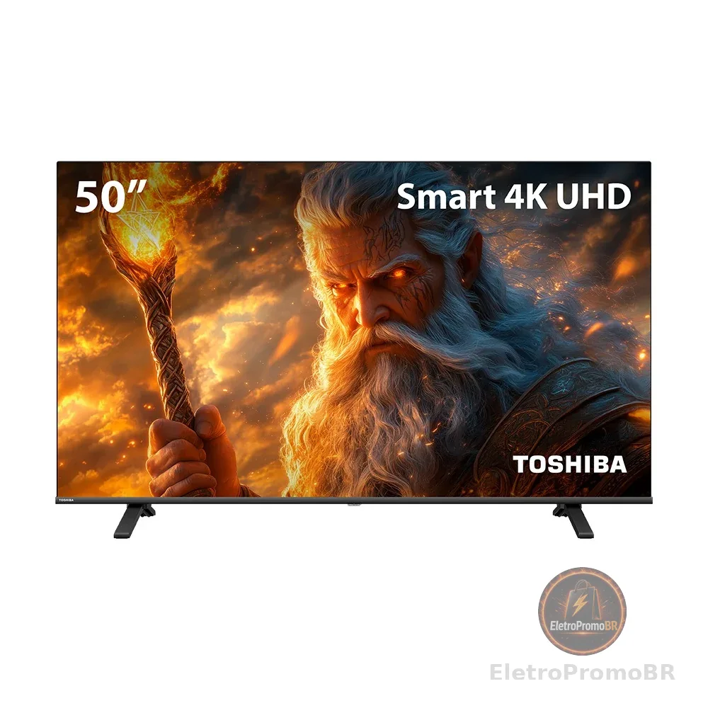 Smart TV DLED 50 4K Toshiba 50C350NS VIDAA 3 HDMI 2 USB Wi-Fi - TB054E