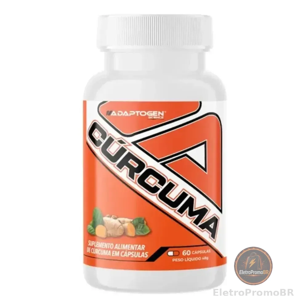 Curcuma Adaptogen Science Pote 60 Capsulas Sem Sabor