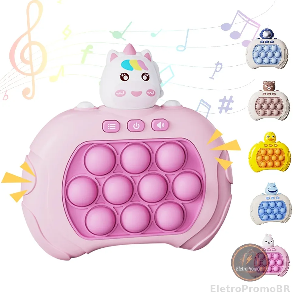 Jogo de empurrão rápido POP IT Anti Stress de Ansiedade Brinquedo Presente para Crianças e juventude dia das criangas