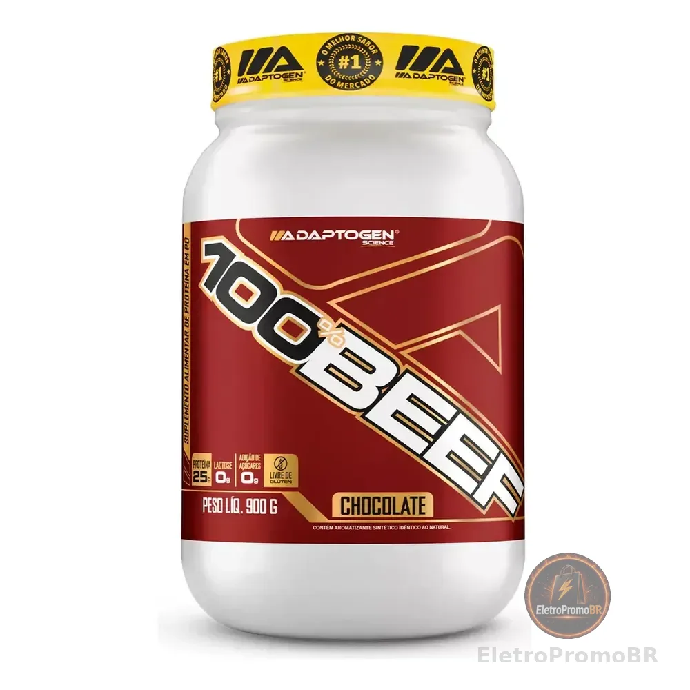 Proteína De Carne Adaptogen 100% Beef Sabor Chocolate 900g