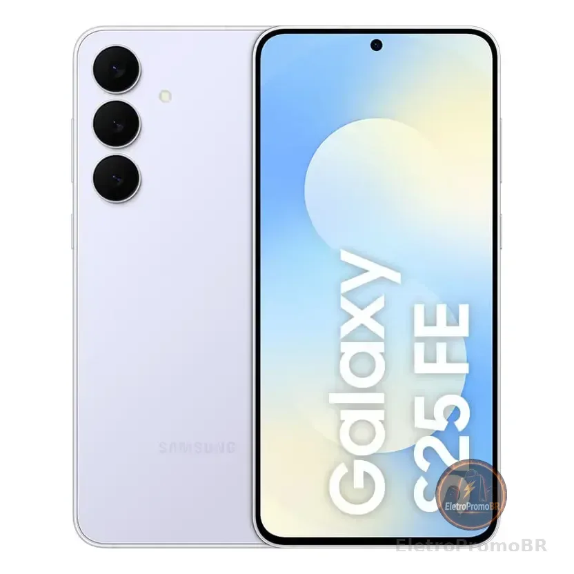 Celular Samsung Galaxy S25 Fe 5g, 128gb, 8gb Ram, Câmera Tripla De 50+12+8, Tela Grande De 6.7 Azul Azul-celeste