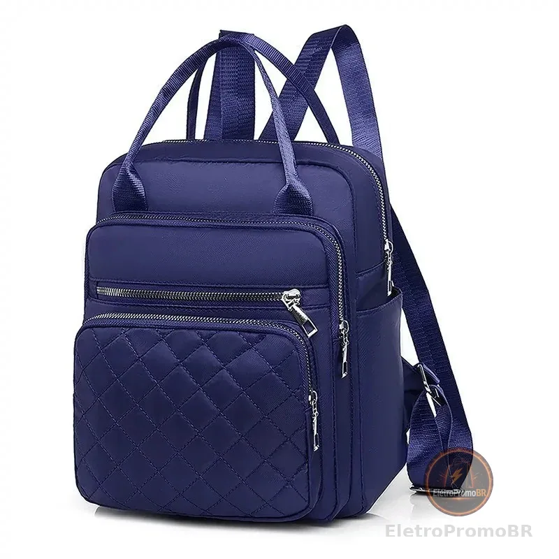 Mochila Feminina para Viagem Casual à Prova d'Água em Oxford, Se Torna Bolsa de Mão Alex