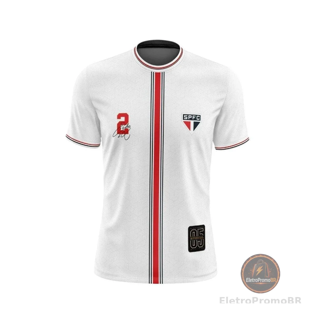 Camisa São Paulo 2 Cicinho 20 Anos do Tri Mundial 2005 Licenciada
