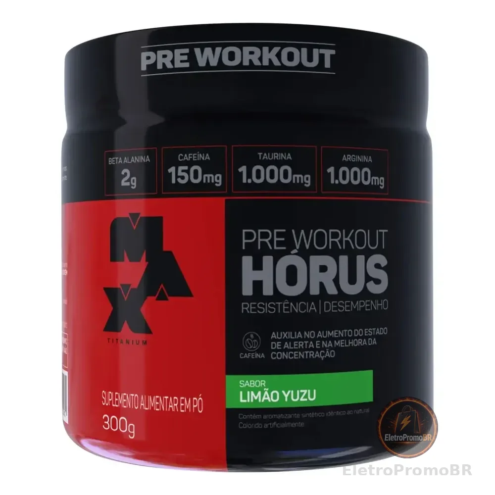 Suplemento Em Pó Max Titanium Horus Sabor Limão Yuzu Em Pote De 300g