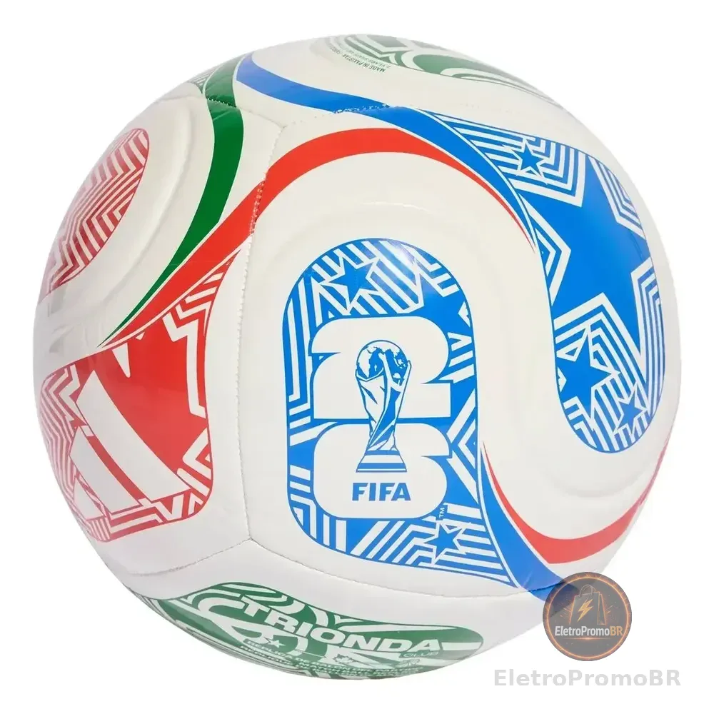 Bola De Futebol Copa Do Mundo Fifa 2026 Trionda Club Branca Tamanho 5 adidas White/vivid Red/glow Blue/green