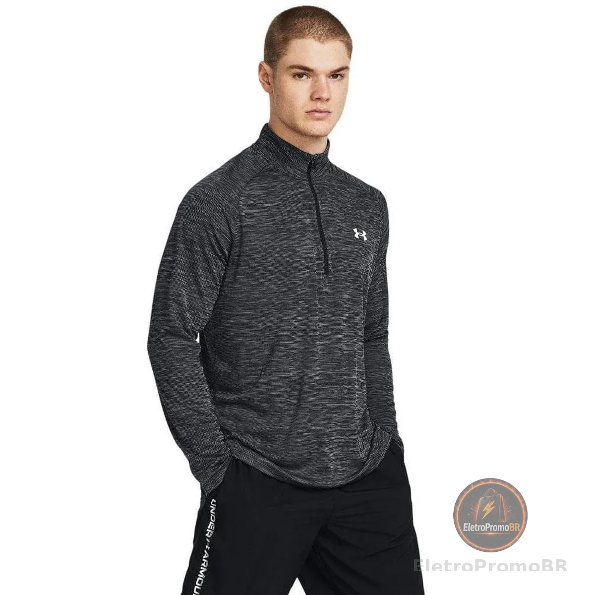 Blusa de Treino Masculina Under Armour Tech Textured M Preto