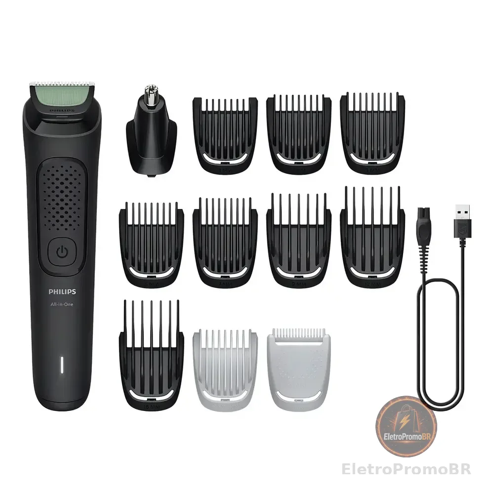 Multigroom Philips Mg3921/15 Inclui 12 Acessórios Preto