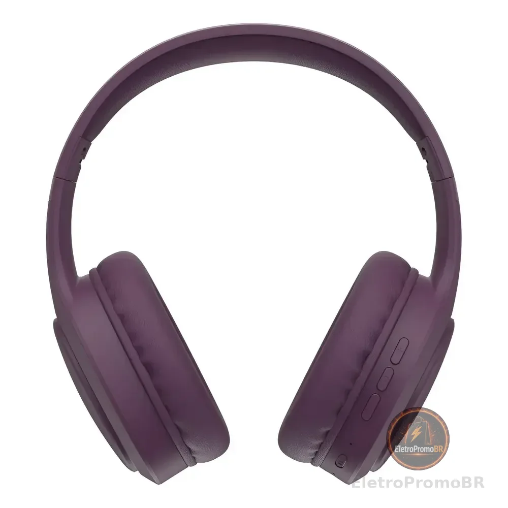 Fone De Ouvido Headphone Dapon H02d Bluetooth 5.1 - 22 Horas Violeta