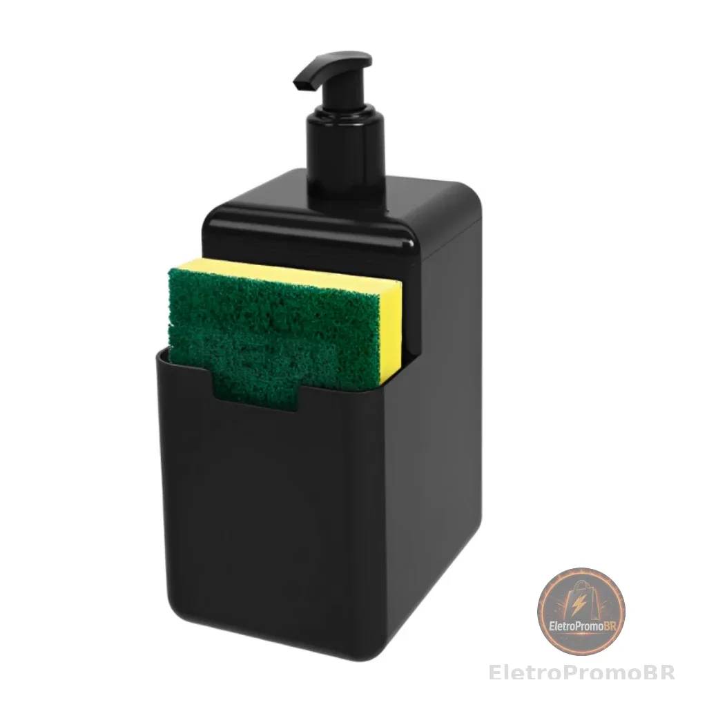 Porta Detergente Dispenser  Porta Esponja Bucha Com Bico Dosador Coza Cores 500 ML
