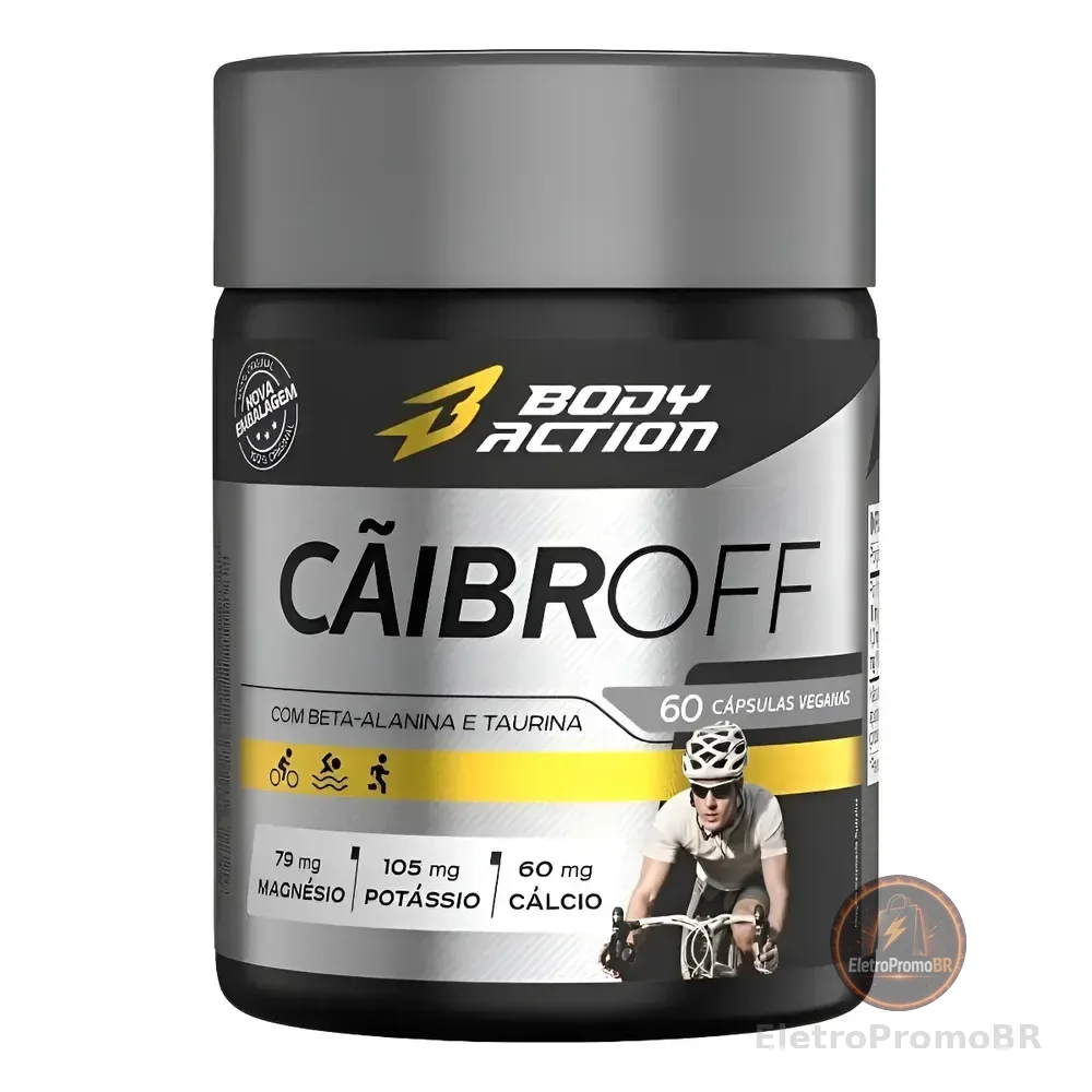 Caibroff 60 Caps Anti Caimbras Potássio Magnésio B Alanina