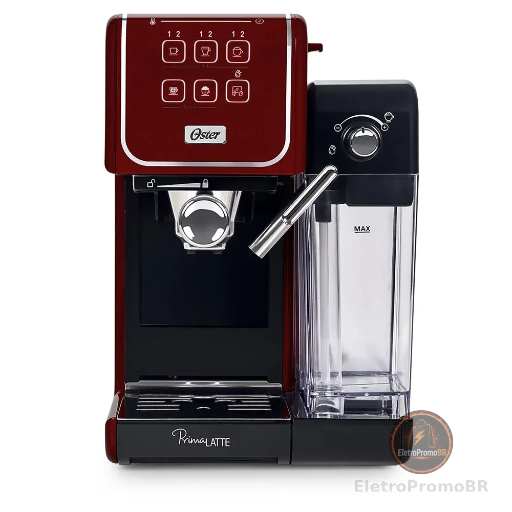 Cafeteira Espresso Oster PrimaLatte Touch Red - 127V