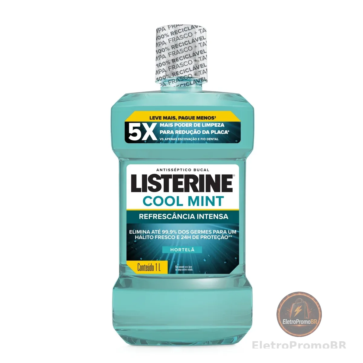 Listerine Enxaguante Bucal Cool Mint, 1L