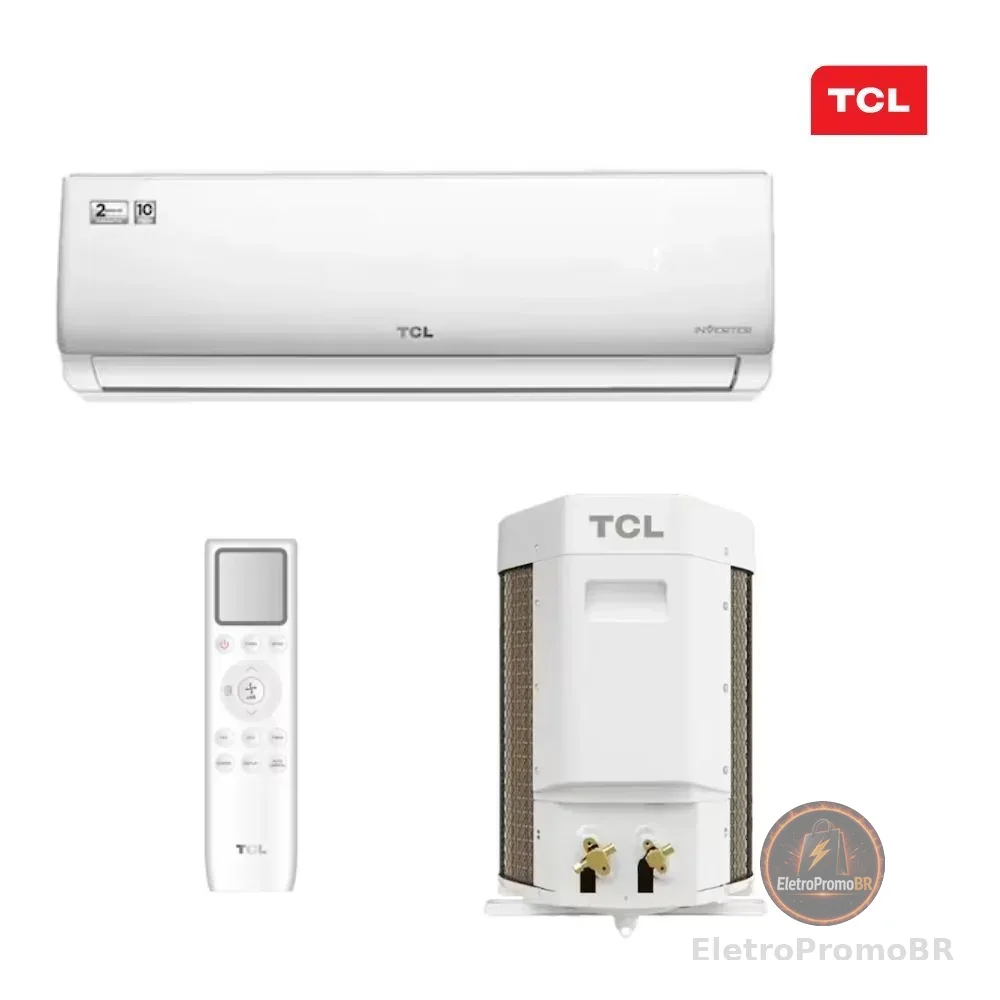 Ar Condicionado TCL Split Hi Wall Elite Inverter 12.000 Btus Tac-12csgv-inv Frio 220v