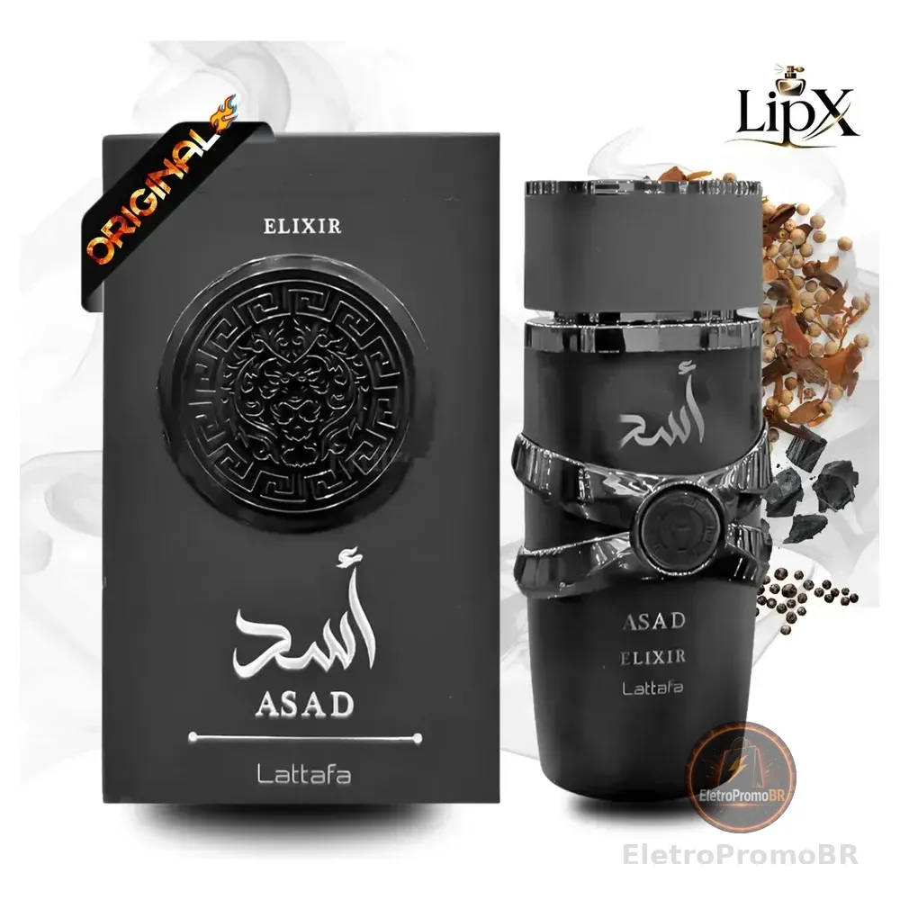 Perfume Asad Elixir 100ml Eau De Parfum Original Edp Lançamento 2026 Original C/ Nf