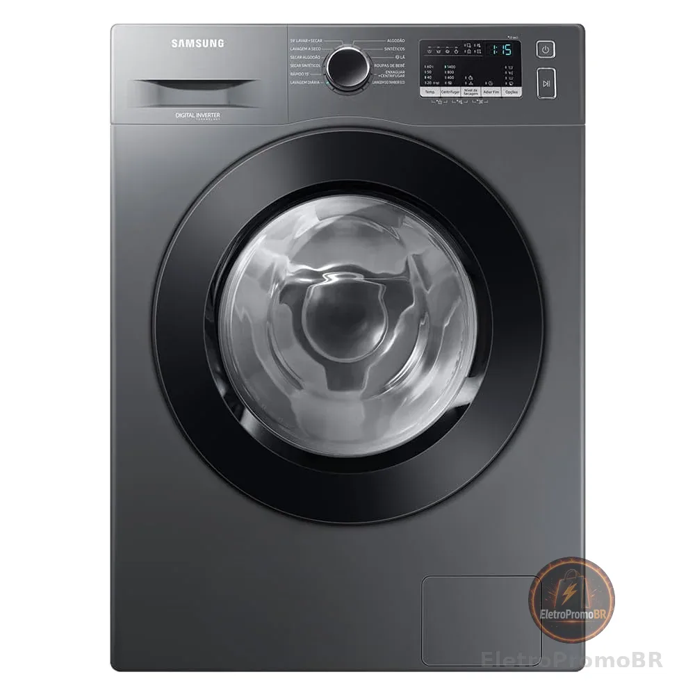 Samsung Lava e Seca WD11M com Digital Inverter WD11M4473PX Inox Look 11/7kg - 220V