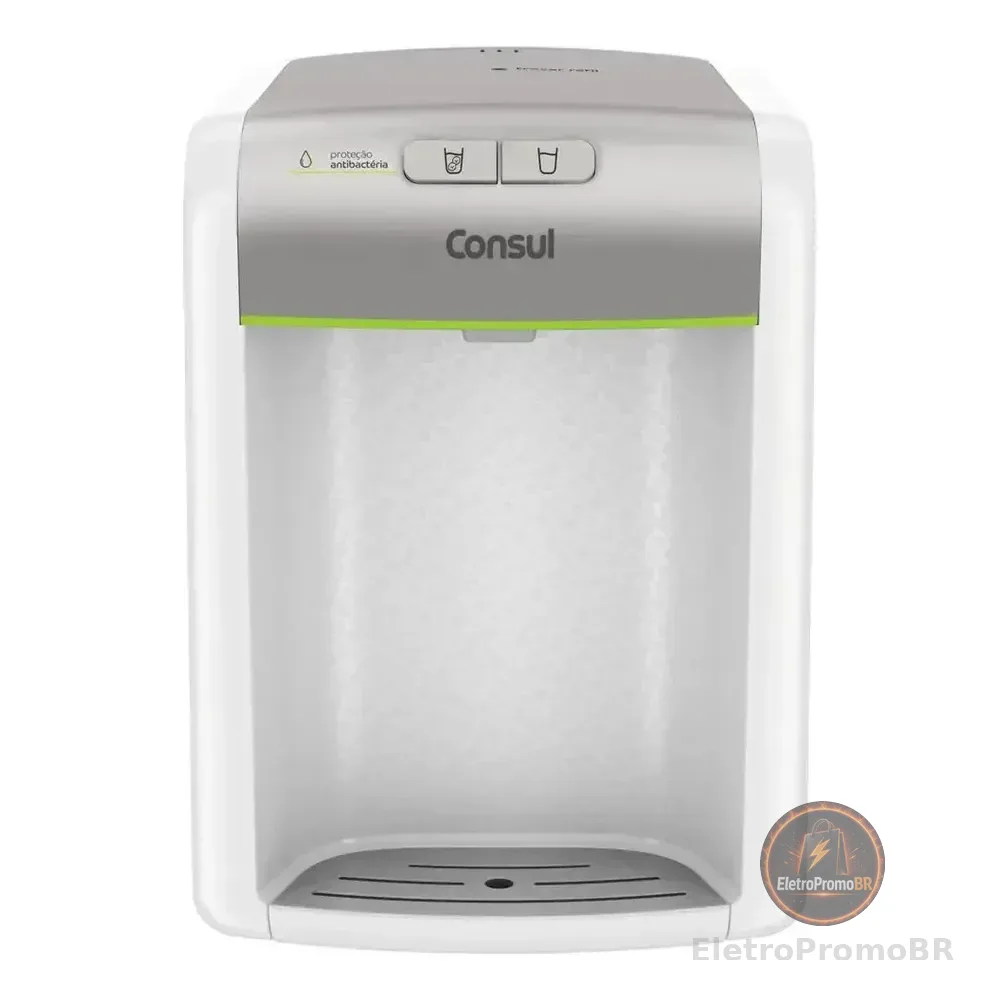 Purificador De Água Consul Branco Refrigerado Com Proteção Antibactérias Cpb34asvna 127/220v