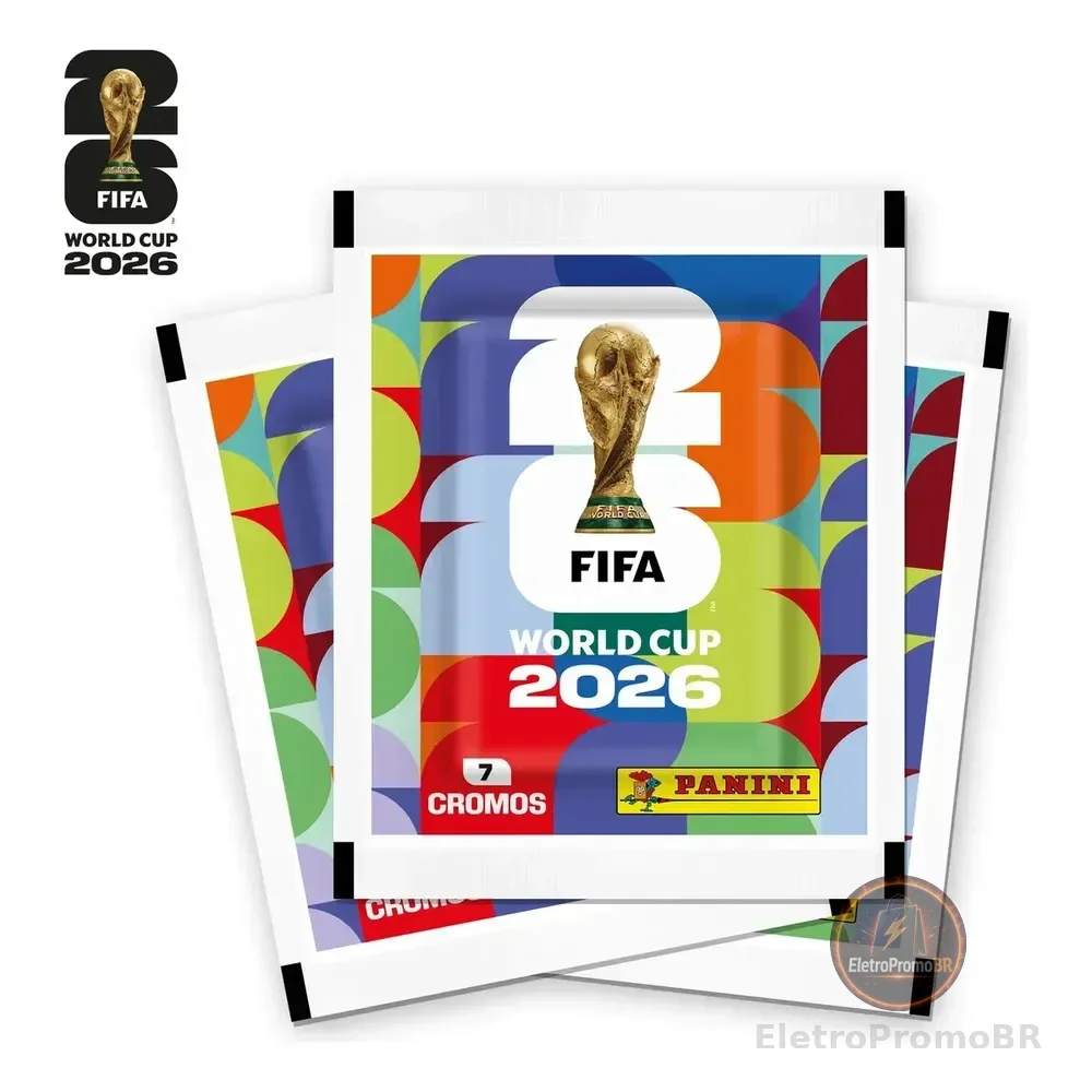 Kit com 700 (100 Envelopes) Figurinhas do Álbum Copa Do Mundo 2026
