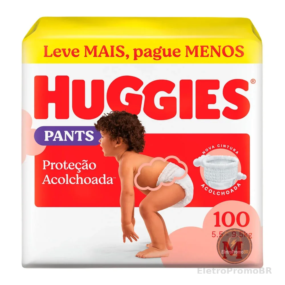 Fralda Roupinha Huggies Supreme Care M com 100 Unidades