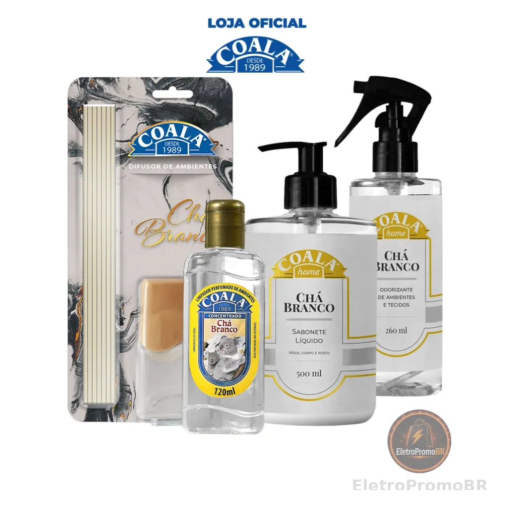 kit Coala Home Chá Branco