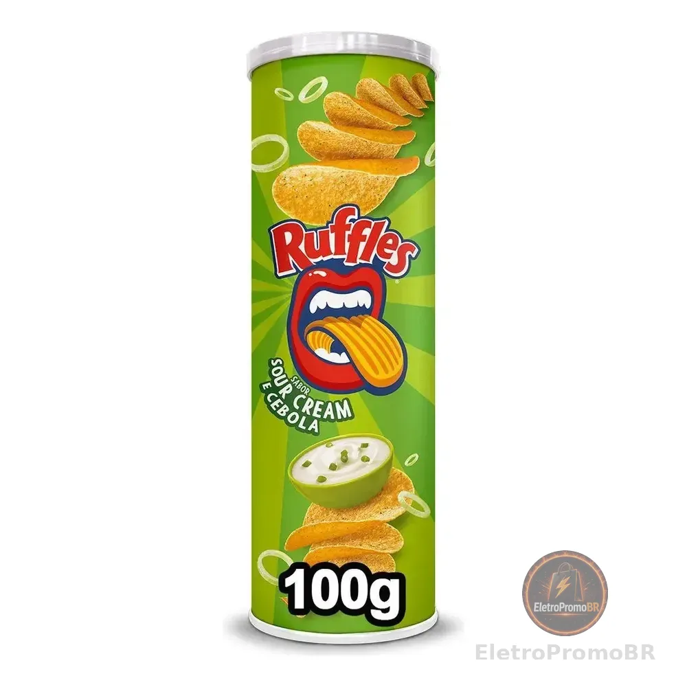 Batata Ondulada Sabor Sour Cream E Cebola 100g Ruffles