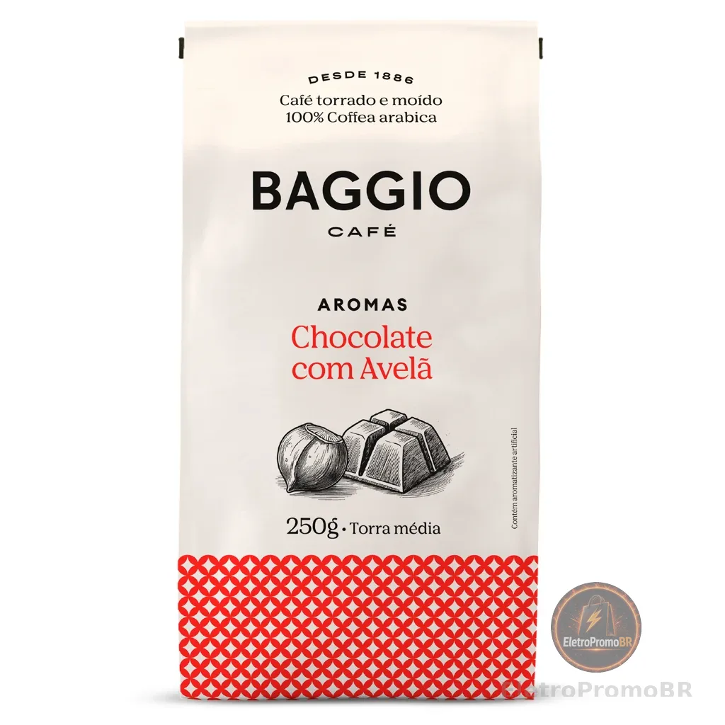 Baggio Café Café Torrado E Moído Aroma De Chocolate Com Avelã 250G