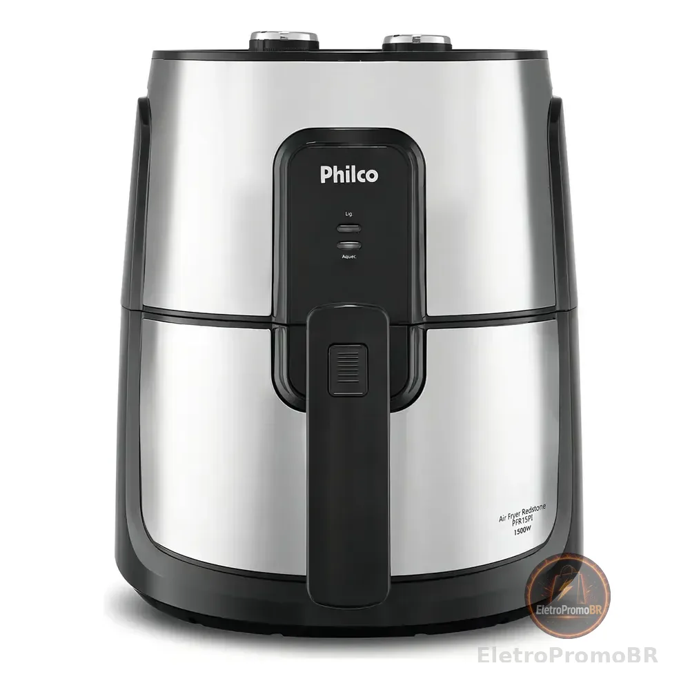 Fritadeira Air Fryer Philco Pfr15pi Redstone 4,4l 1500w Cor Prateado 220v